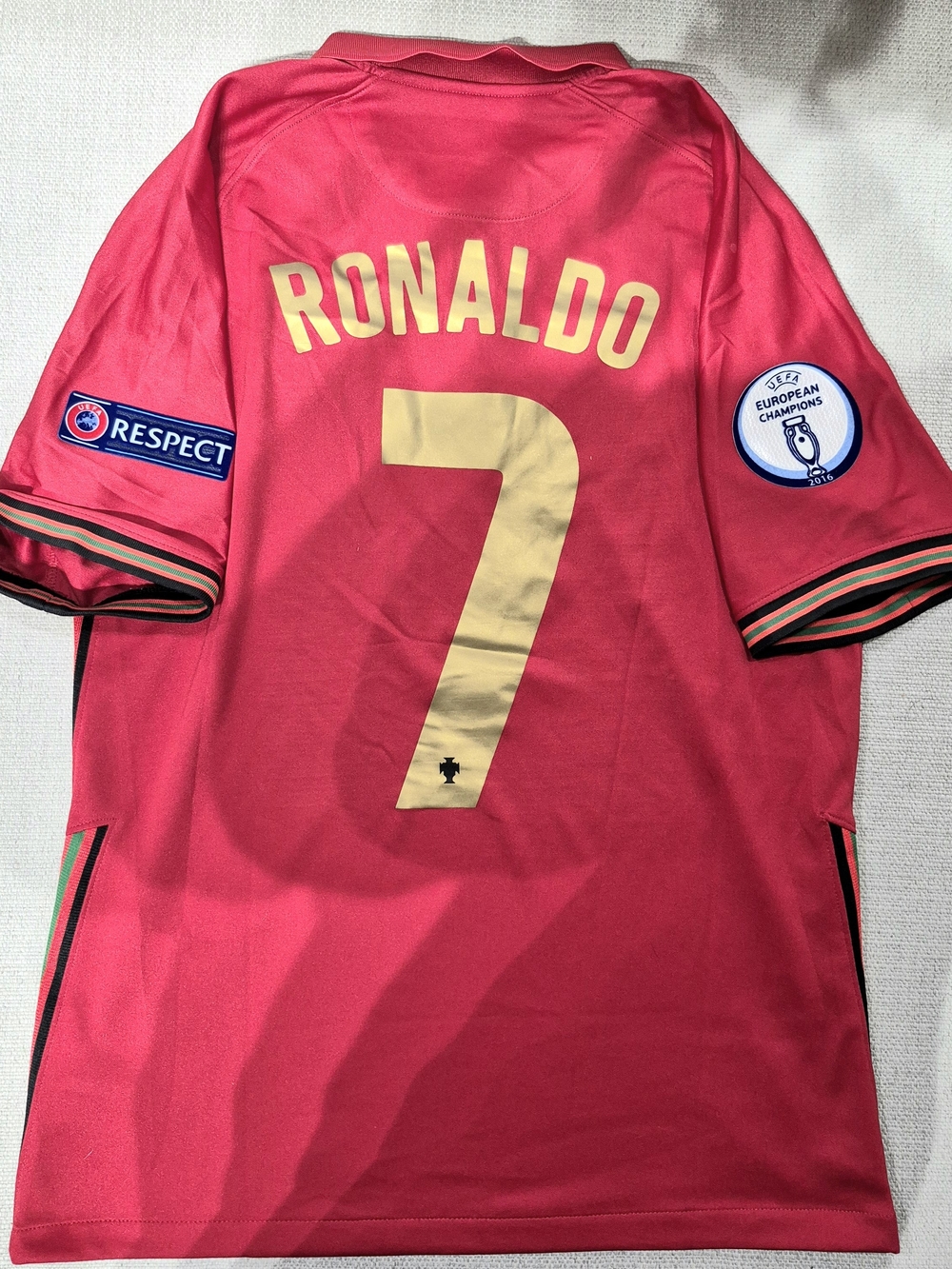 Nike Portugal Euro 2020 Ronaldo #7 Home Jersey — Men's Medium